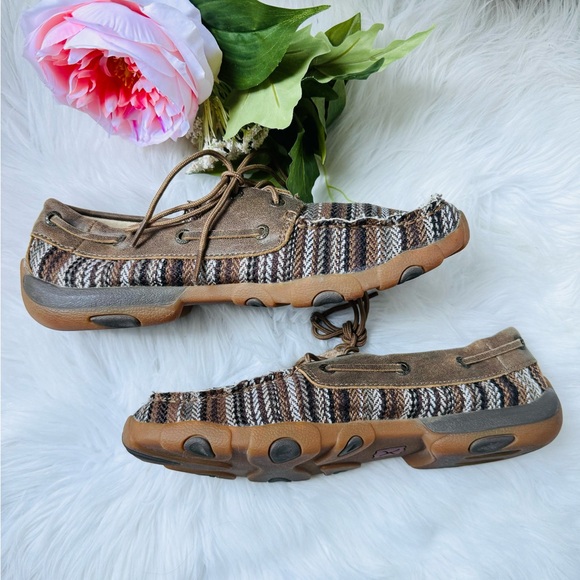 Twisted X Driving Leather Moccasins - Picture 2 of 9